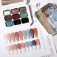 1pc Solid gel patting nail art painting glue Maillard green brown nail polish adhesive nail art creation Halloween Christmas