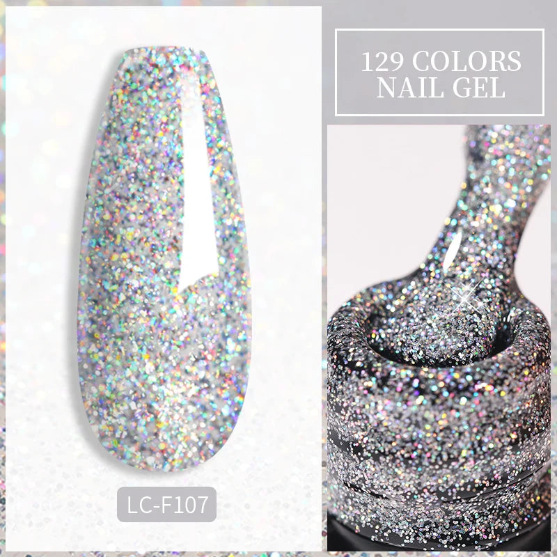 LILYCUTE 7ML Eggshell Gel Nail Polish White Black Material Semi Permanent Autumn Varnish With Any Color Gel Soak Off UV Manicure