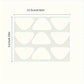 36/90PCS Forehead nasolabial fold patch PE material forehead and smile patterns transparent invisible nasolabial fold patch