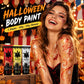 Halloween Body Paint Metallic Glitter Face Makeup Pearl Gold Red 3 Colors Costume Party Long Lasting Easy Remove Skin Safe 100g