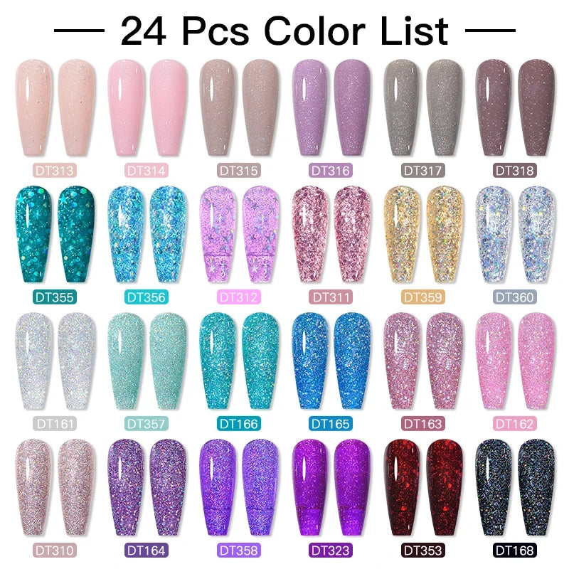 140/160pcs Colorful Gel Nail Polish Set Nail  Art Semi-permanent Varnish Soak Off Uv LED Gel Professional Manicure Set Nails Kit
