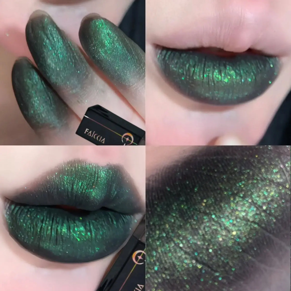 Punk Blue Green Matte Lipgloss Gothic Black Lipstick Waterproof Dark Red Liquid Lipstick Halloween Makeup Non-stick Cup Lip Tint