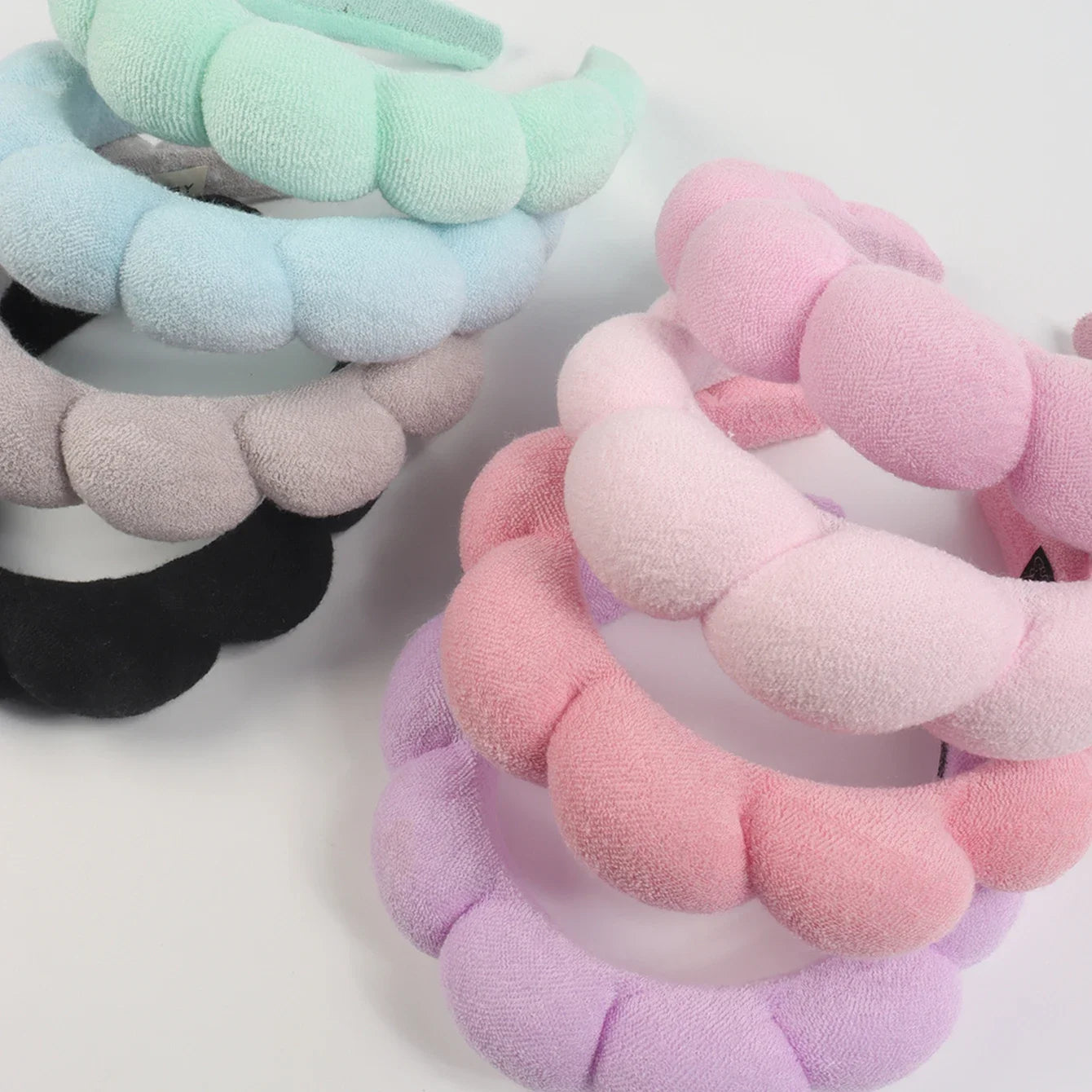 3Pcs Set for Women Washing and Bathing Cloud Sponge and Makeup Removal Headbands