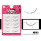 10Pairs Bottom Eyelashes Manga Lower Lashes Clear Band Wispy Small Flame Under Eye Lashes Korean Makeup Cosplay Tools
