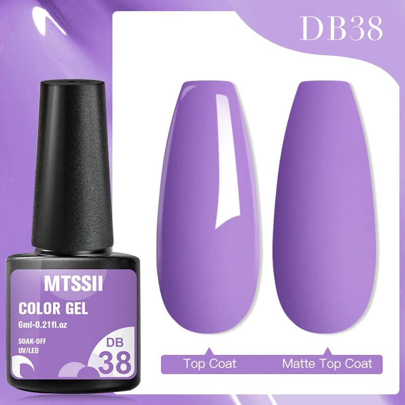 7ML Jelly Gel Nail Polish Black Crystal Translucent Dull Color Nail Art Gel Semi Permanent Varnish Soak Off UV LED Gel Polish