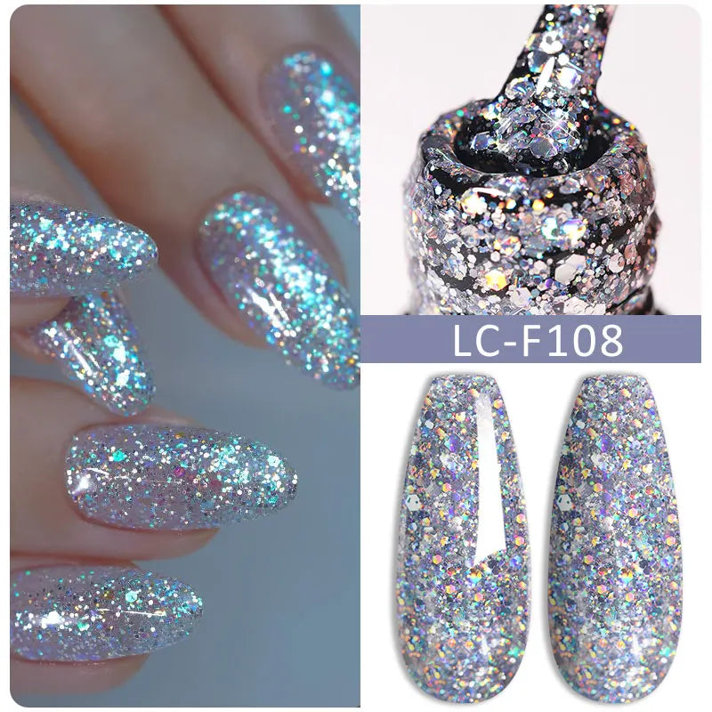 LILYCUTE 5ml White Black Liner Gel Nail Polish Colorful French Painting Stripe Semi Permanent Drawing Nail Art UV Gel Varnish