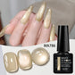 MEET ACROSS Guava & Grape Color Cat Magnetic Gel Green Glass Bead Cat Eye Gel Soak Off UV Gel Nail Art Varnish Salon Home DIY