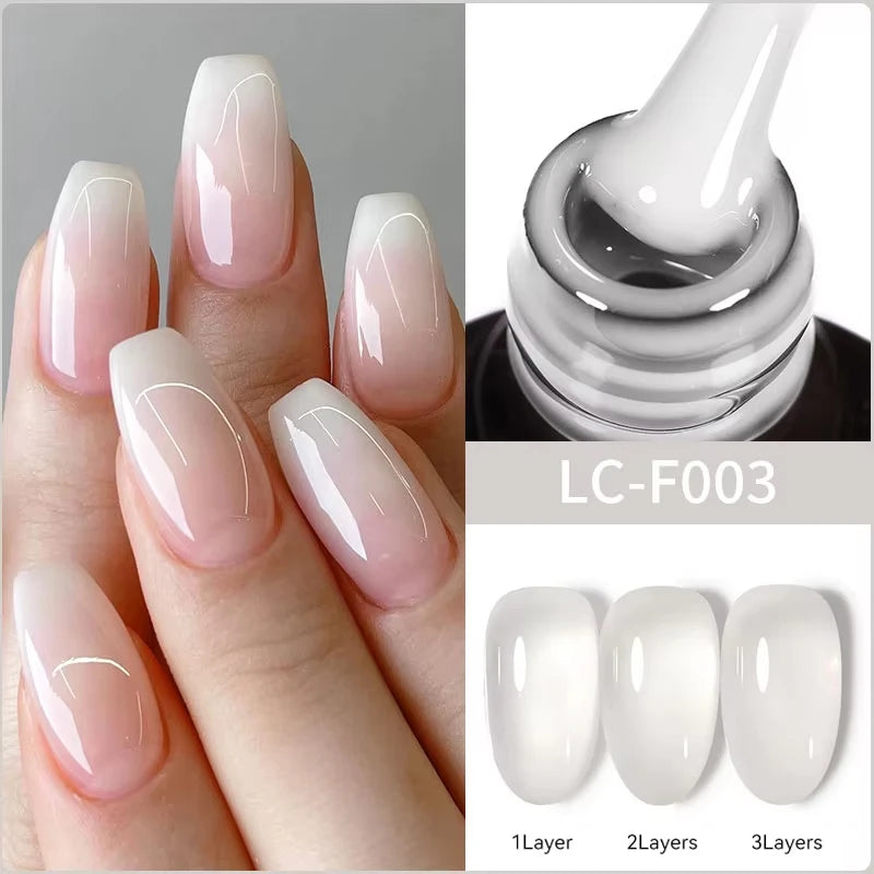 LILYCUTE 5ml White Black Liner Gel Nail Polish Colorful French Painting Stripe Semi Permanent Drawing Nail Art UV Gel Varnish