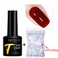 LILYCUTE 15ML Quick Extension Gel Nail Polish Nude Milk White Color Finger Prolong Acrylic Crystal Construction Hard Gel Varnish