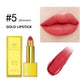 Shimmer Gold Lipstick Metallic Glitter Sexy Lipsticks Long Lasting Batom Waterproof Cosmetic Gold Brick Tube Design Gift 3.5g