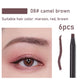 HAOZHUANG Waterproof Long-Lasting Eyebrow Pencil with Soft Brush – Smudge-Proof Daily Eyebrow Makeup Tool