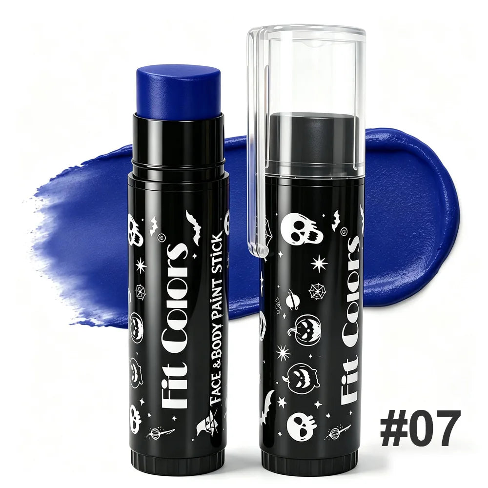 14 Colors Face & Body Paint Stick Halloween Cream Makeup Crayon Highly Pigmented Full Coverage Face Painting for Party Cosplay