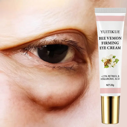 Bee Venom Firming Eye Cream 20g - with 2.5% Retinol & Hyaluronic Acid, Moisturizing & Lifting, Massage for Moist Eye Skin