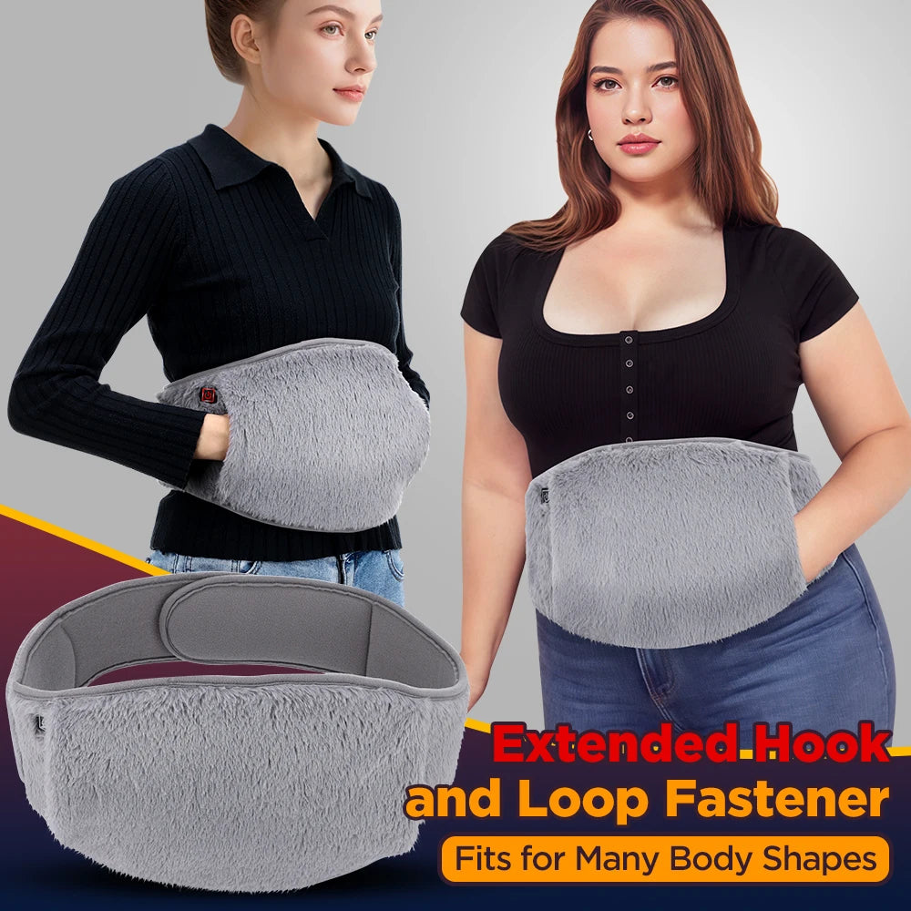 3 Levels Electric Heating Abdomen Belt  Cold-Proof Uterine Belt Hand Waist Warming Pad  Women Menstrual Relief Pain USB Charging