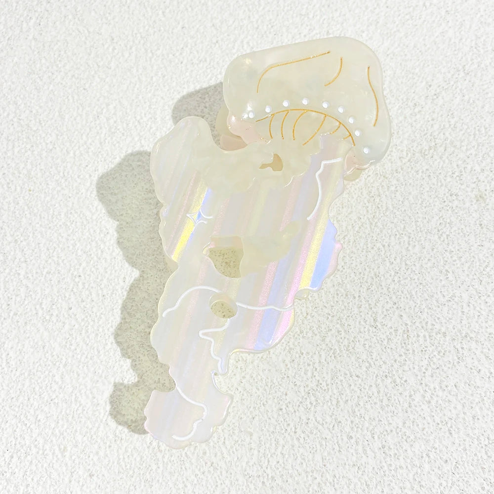 Creative Funny Acetate Tortoise Sturgeon Fish Shark Hairpin Oversize Marine Animal Barrettes Thick Hair Clip Claw Accessories