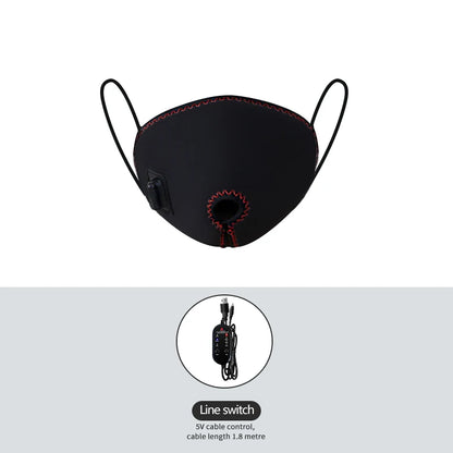 Electric Heated Mouth & Nose Mask - 3 Timer Settings, Relieves Seasonal Rhinitis, Oral-Nasal Discomfort, Winter Warm Care