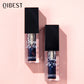 QIBEST Black Mirror Lip Gloss Color Changing Lipstick Moisturizing Shiny Lip Balm Oil Plumping Lasting Diamond Lipgloss Cosmetic