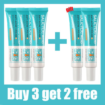 Salicylic Acid Acne Treatment Cream Repair Pimple Spots Deep Cleaning Pore Shrinking Anti-acne Oil Control Moisturizer Skin Care
