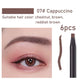 HAOZHUANG Waterproof Long-Lasting Eyebrow Pencil with Soft Brush – Smudge-Proof Daily Eyebrow Makeup Tool