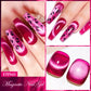 MEET ACROSS Pink Red Cat Eye Gel Nail Polish 7ml Jelly Amber Cat Magnetic Gel Nail Soak Off UV LED Semi Permanent Gel Nail Art