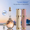 5ml PU leather mini perfume Atomizer Bottle Sprayer Suitable for Boarding Tight Sealing Travel Customized Refillable Bottles