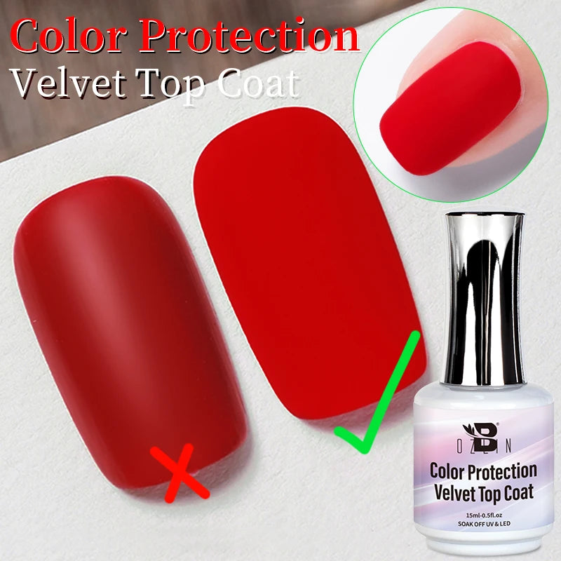 AWStorG 15ML Super Top Coat  Function Gel No Wipe Matte Top Gel Transparent Soak Off  UV LED NailArt Manicure Gel Varnish Primer