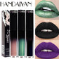 Matte Black Liquid Lipstick Waterproof Long Lasting Lip Gloss Tint Sexy Red Brown Metallic Lipstick Halloween Makeup Cosmetics