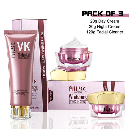 AILKE Lightening Face Cream, Antioxidant, Radiant Skin, Firming, With Sodium Hyaluronate, Clean Skin Facial Cream