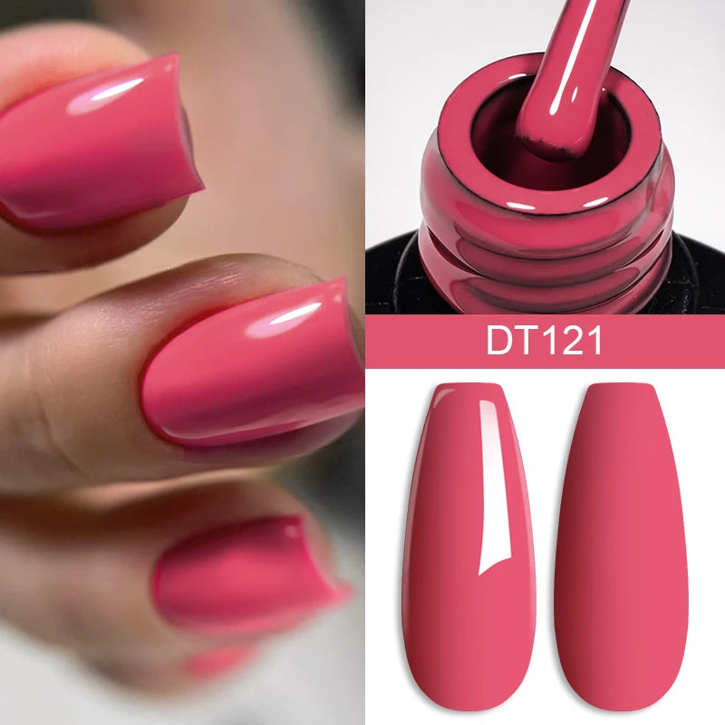 MEET ACROSS 7ml Eggshell Thermal Gel Nail Polish Temperature Changing Gradient Nail Art Varnish Winter Soak Off Gel For Nails