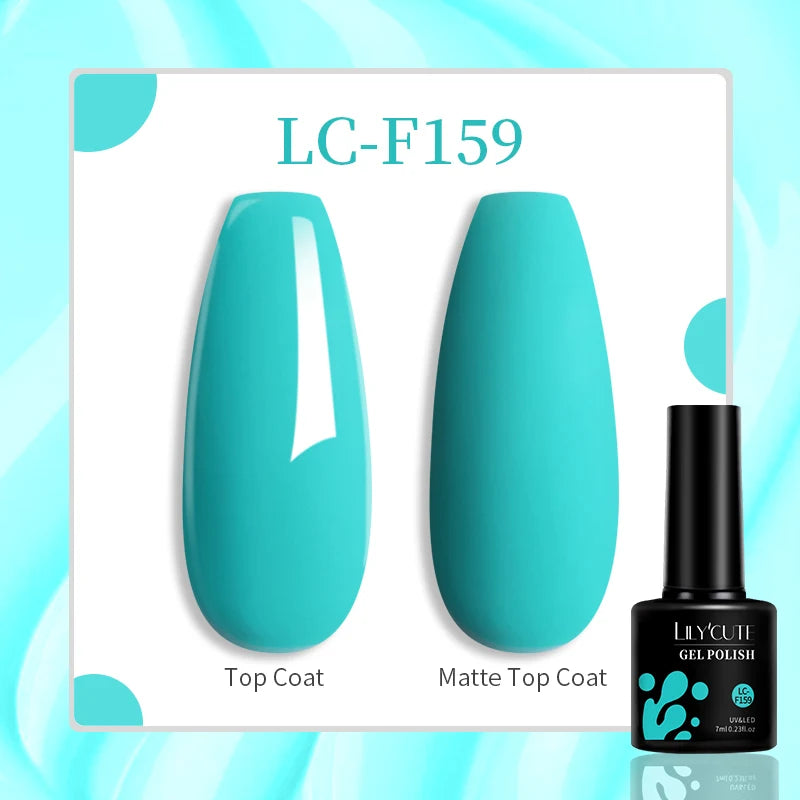 LILYCUTE 7ML Eggshell Gel Nail Polish White Black Material Semi Permanent Autumn Varnish With Any Color Gel Soak Off UV Manicure