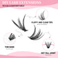 Lashes Clusters Set Extensions Kit Fake eyelashes Mix Lash Clusters with Lash Bond Seal and Lash Applicator Tool Makeup