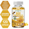 Natural Bee Propolis Capsules - Relieves Joint Pain and Stiffness, Promotes Bone Health, for Immunity and Anti-oxidation