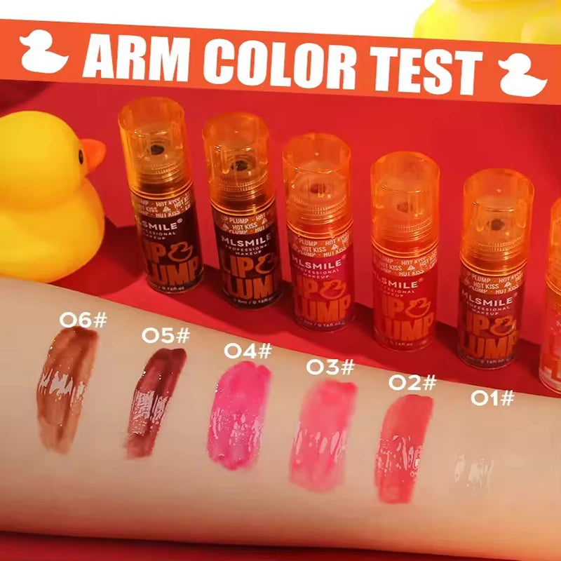 Duck Lip Plump Lip Oil Moisturizing Lip Gloss Mirror Water nature long-lasting  Gloss Gloss Pearl Lip Glaze Set