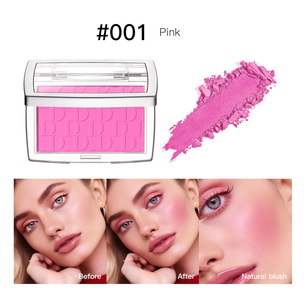 Blush Matte Natural Cheek Tint Brighten Face Waterproof Face Contouring Cosmetics Blush Powder Soft Female Makeup For Cheeks