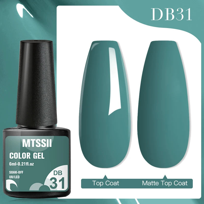 Mtssii 7ML Colorful Reflective Gel Nail Polish Glitter Sparkling Flash Glitter Gel Polish Semi Permanent Varnish Soak Off Nails