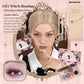 Flower Knows Chocolate Shop Highly Pigmented Eyeshadow Palette Shimmer Matte Glitter Long Lasting Vegan Eye Shadows Cruelty-free