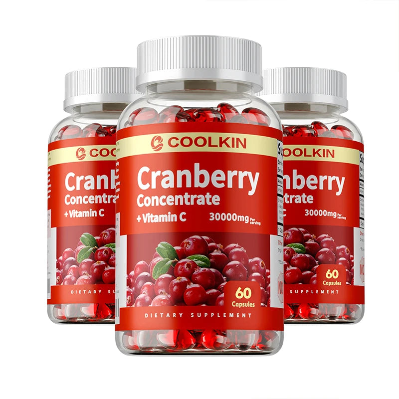 Cranberry Capsules - Beauty and Skin Care, Urinary Tract Health, Anti-aging, Eye Protection, Improve Appetite