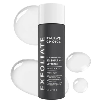 100% Authentic Paula's Choice SKIN PERFECTING 2% BHA Salicylic Acid Treatment Serum Gentle Exfoliation Smooth Skincare Essence