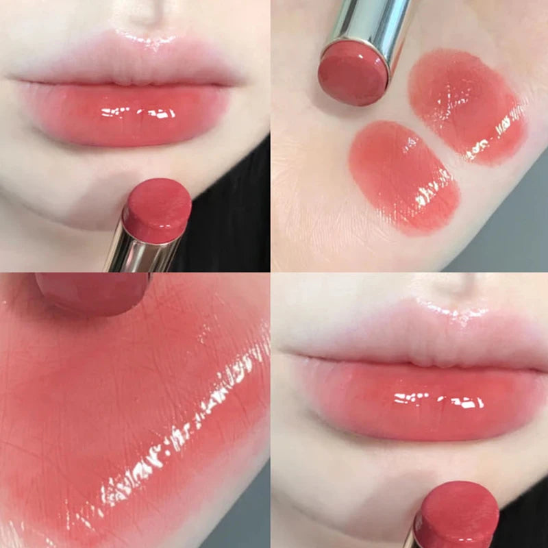 Mirror Glass Lip Tint Punk Dark Red Lip Inks Juice Lip Glaze Water Light Clear Lipstick Non Stick Cup Liquid Liptint Makeup