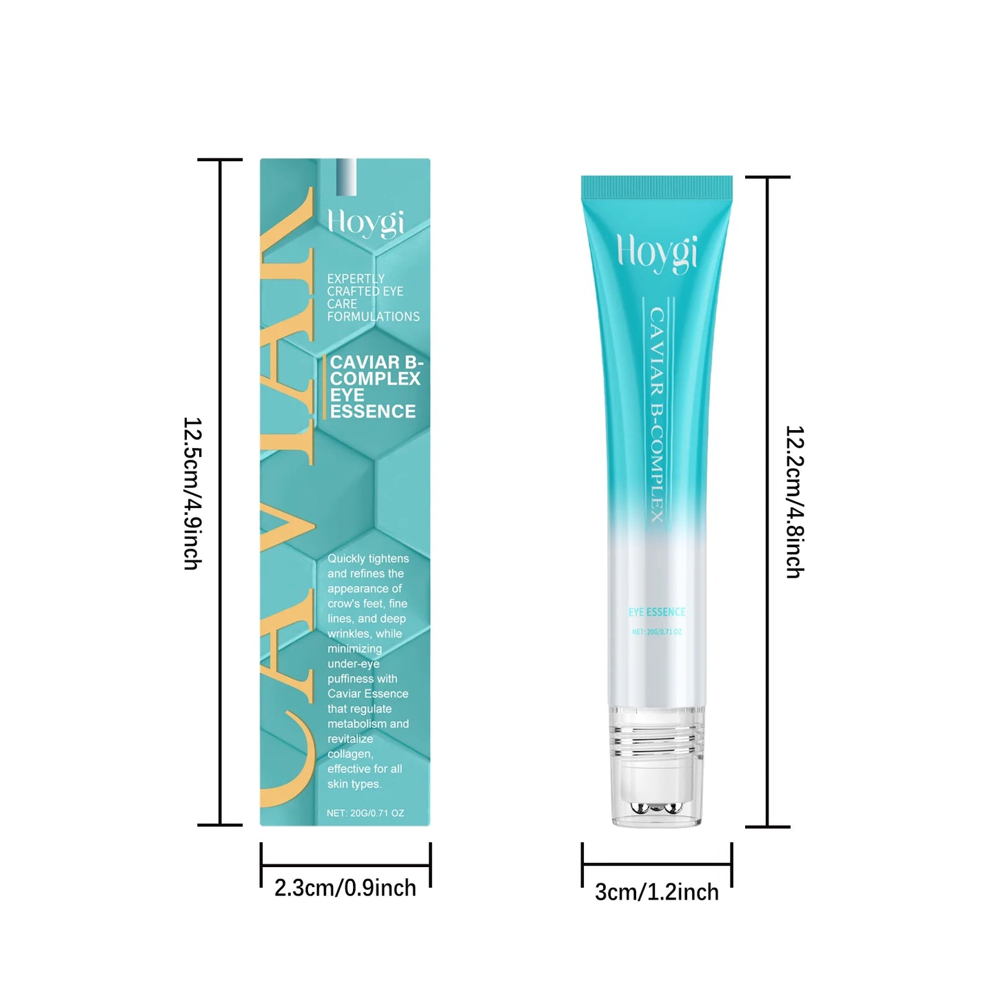 Caviar B-Complex Eye Essence Remove Dark Clrcles Anti Puffiness Smoothing Fine Lines Moisturize Skin Around the Eye Serum