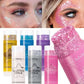 Sparkling Sequins Glitter Gel Stick Highgloss Shine White Pearl Pink Eyeshadow Glitter Face Body Painting Brighten Stage Makeup