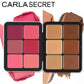 12-Color Iron Box Blusher Plate Multi-Color Cream Blush Plate Concealer Plate Contour and Highlighter Palette Makeup Blush Face