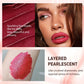 Multi-color Glitter Lipstick Beauty Girl Diamond Waterproof Lip Tint Long Lasting Shimmer Lip Makeup Red Rose Pearlescent  Lip