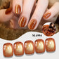 MEET ACROSS Guava & Grape Color Cat Magnetic Gel Green Glass Bead Cat Eye Gel Soak Off UV Gel Nail Art Varnish Salon Home DIY
