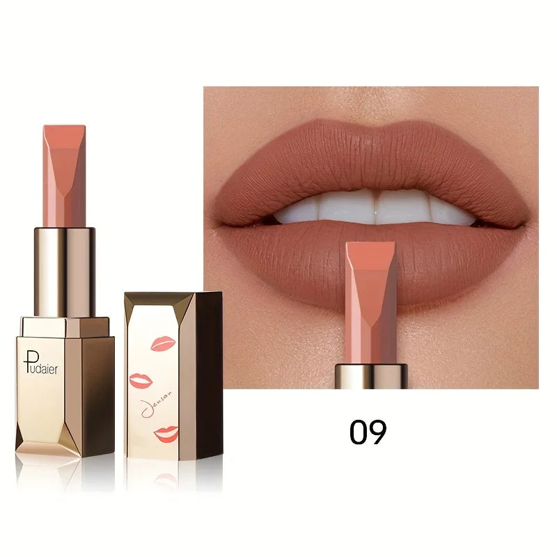 Matte Velvet Lipstick, Waterproof Long Lasting Lip Color, Sweat Resistant Silky Lip Makeup Gift for Women