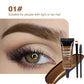 Natural 6 Colors Liquid Dyeing Eyebrow Cream Set Waterproof Durable Brown Tint Eyebrow Henna Mascara Eyebrows Paint Makeup