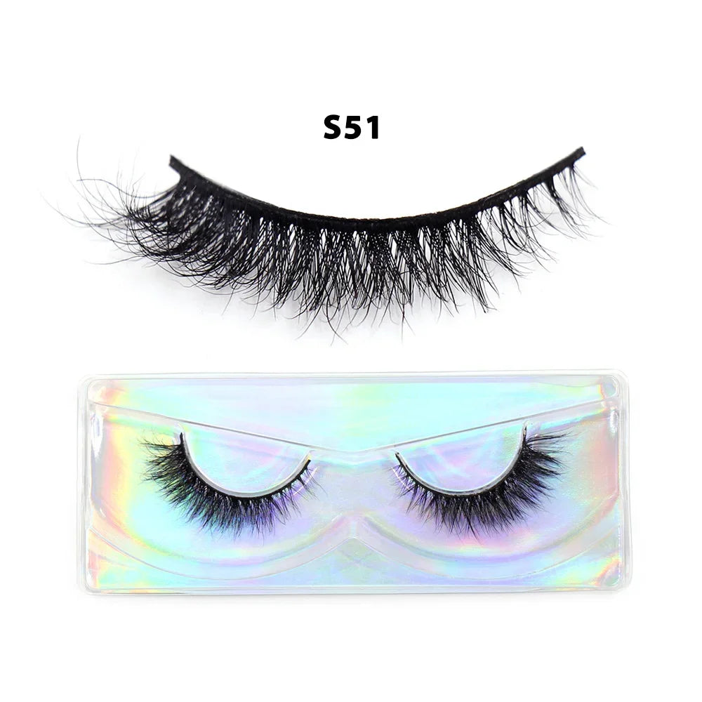 Half Eey Lashes Soft Mink Lashes Reusable Foxy Eyes False Eyelashes Natural Fluffy Makeup Tools Extension Fake Lashes Maquiagem