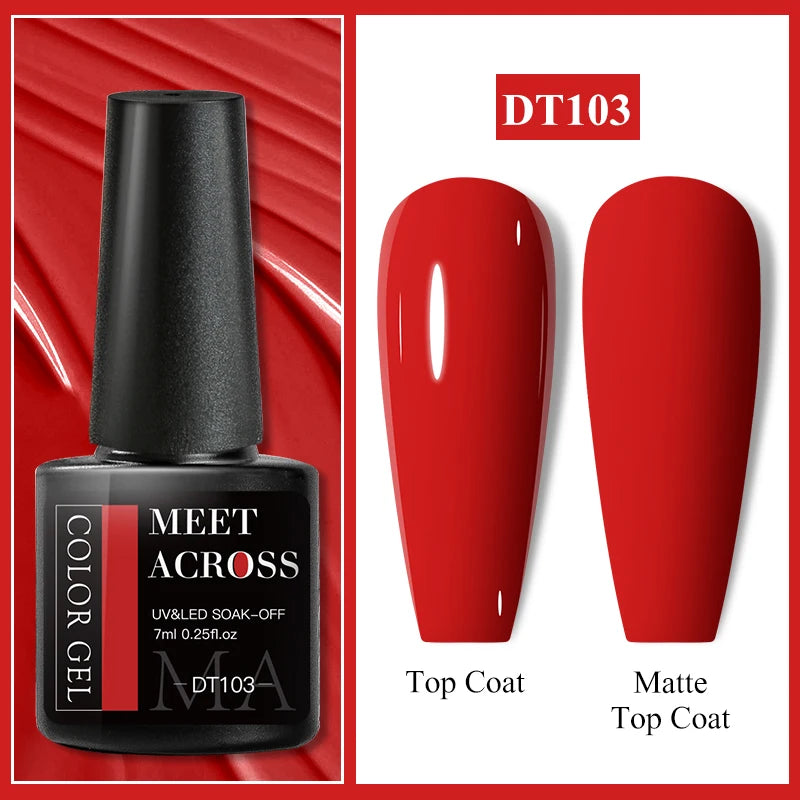 MEET ACROSS Pink Red Cat Eye Gel Nail Polish 7ml Jelly Amber Cat Magnetic Gel Nail Soak Off UV LED Semi Permanent Gel Nail Art