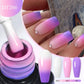 MEET ACROSS 7ml Eggshell Thermal Gel Nail Polish Temperature Changing Gradient Nail Art Varnish Winter Soak Off Gel For Nails