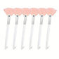 3/6/12pcs Practical Facial Brushes Fan Shape Brush Flat Head Face Mask Applicator Soft Portable Mask Brushes Cosmetic Tools
